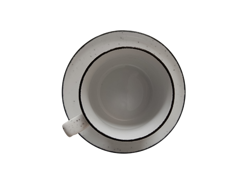 Porcelánový šálek s podšálkem