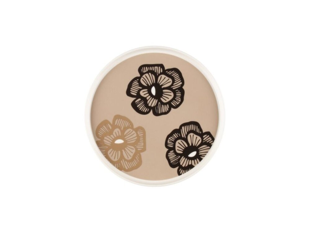 Keramický servírovací talíř, Ø20 cm, béžový