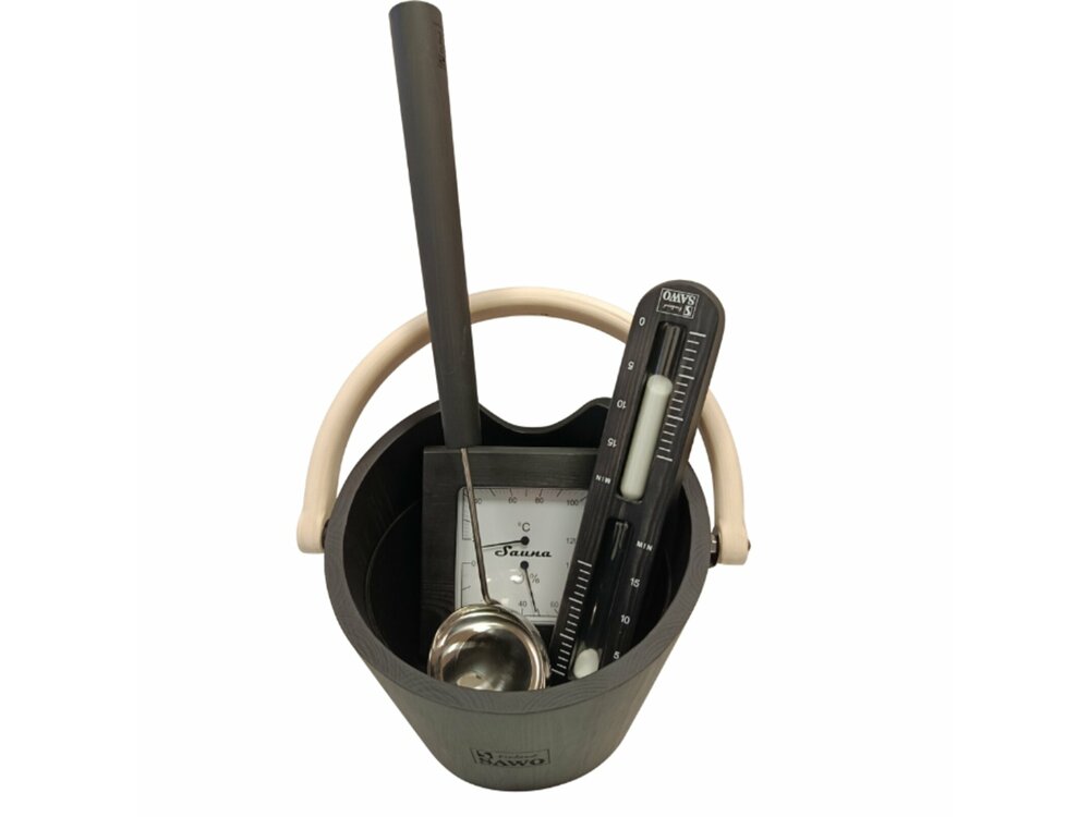 Základní sada do sauny v černém provedení Základní sada do sauny v černém provedení