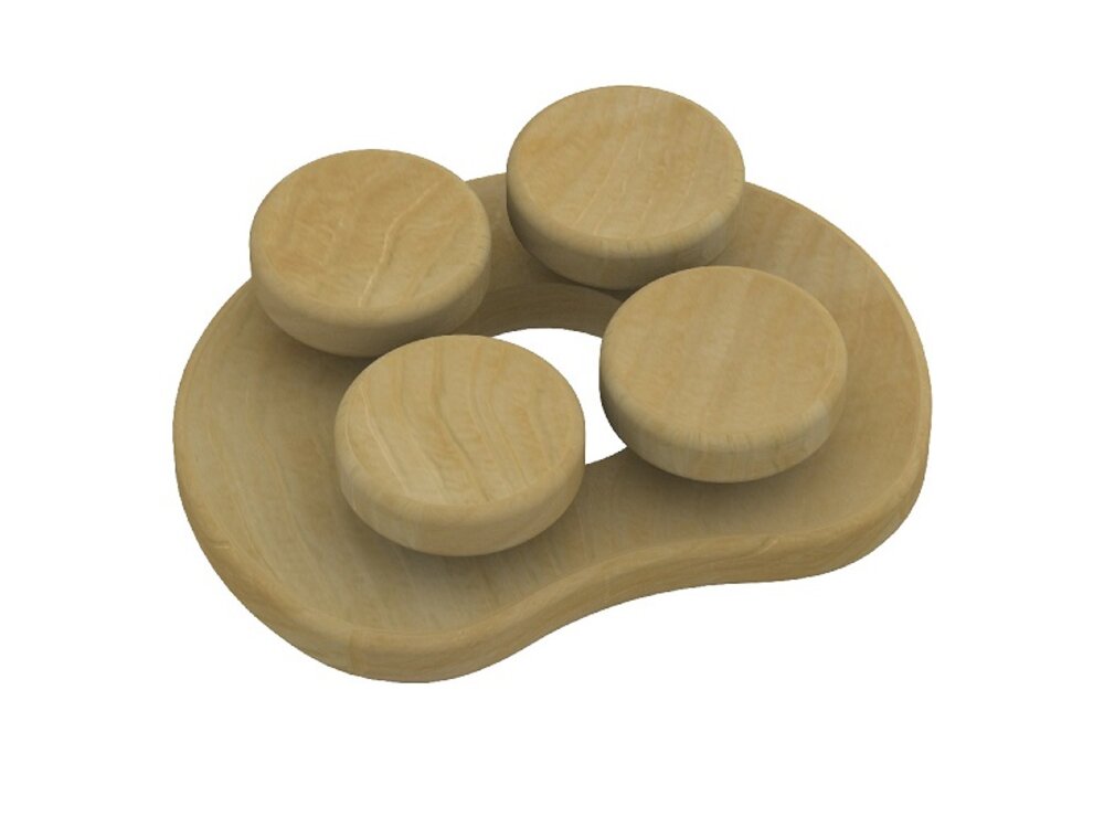 Dřevěná ergonomická opěrka hlavy, cedr Dřevěná ergonomická opěrka hlavy, cedr