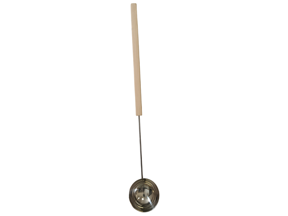 Sawo saunová naběračka, 70 cm, nerez+ borovice