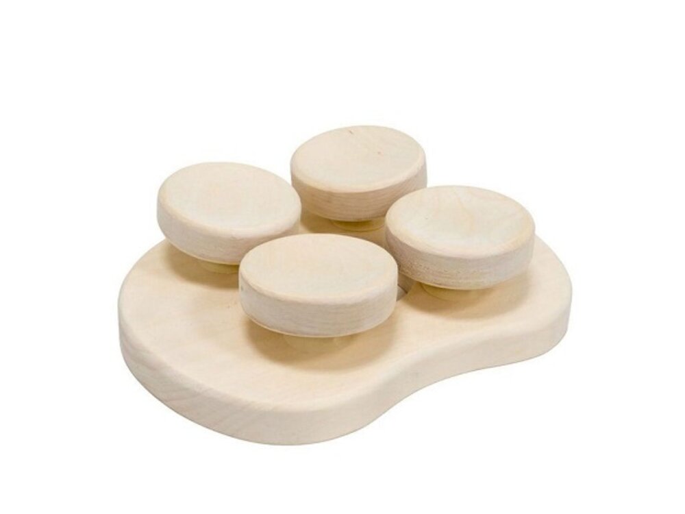 Dřevěná ergonomická opěrka hlavy, osika