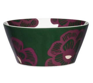 Keramická servírovací miska Šárka, Ø14 cm, zelená