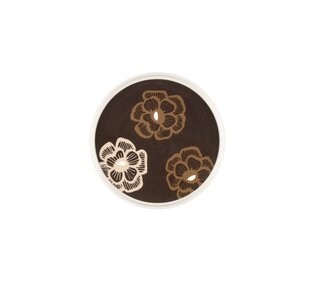 Keramický servírovací talíř, Ø20 cm, hnědý