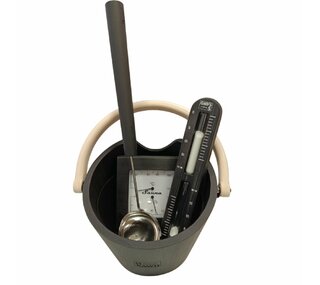 Základní sada do sauny v černém provedení