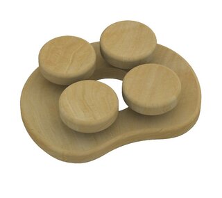 Dřevěná ergonomická opěrka hlavy, cedr