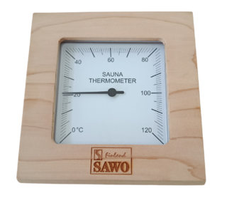 Teploměr SAWO ze dřeva cedru