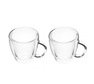 MAKU Hrnek skleněný dvouvrstvý 25 cl/2 ks